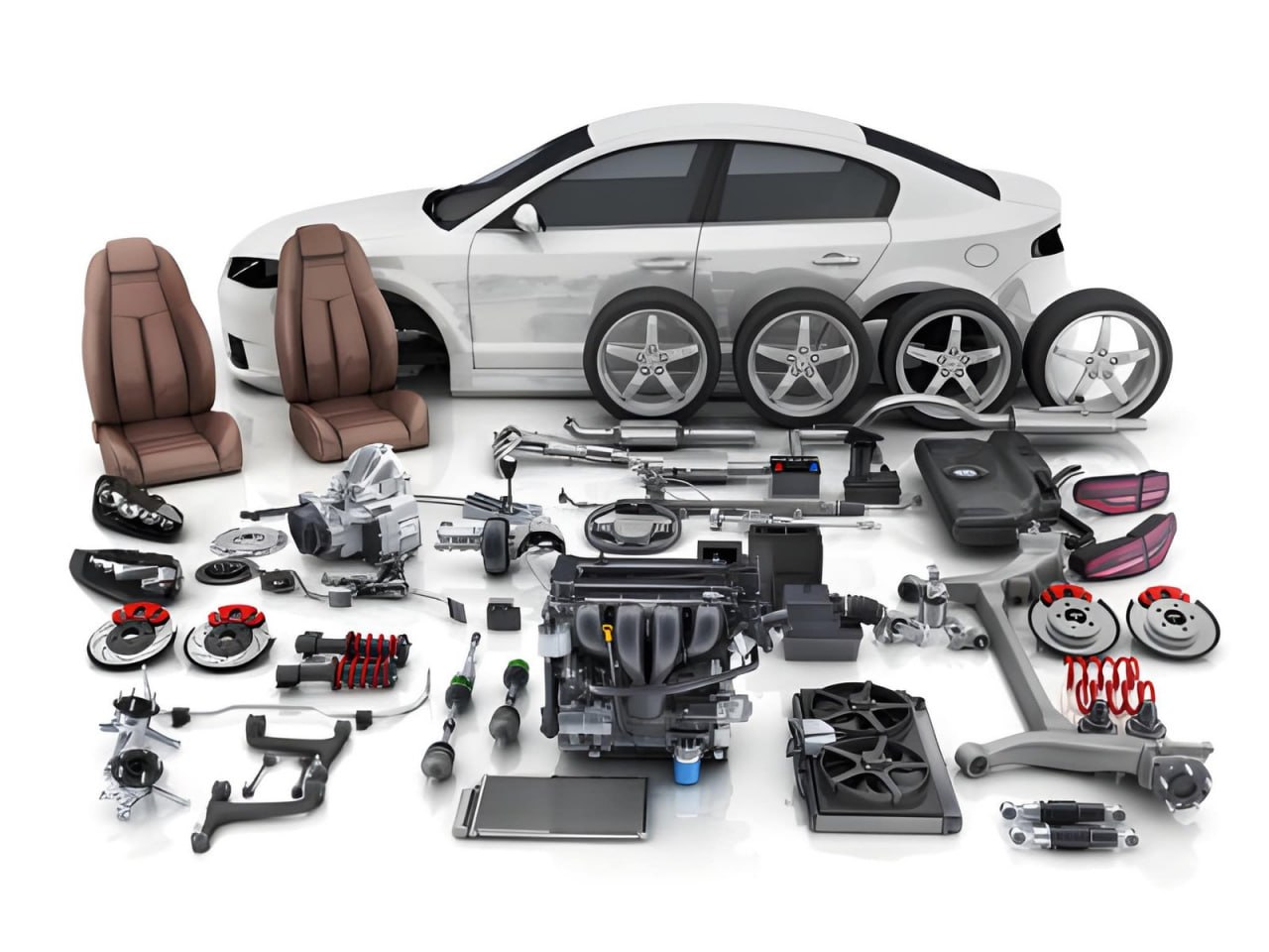 Complete parts close-up set